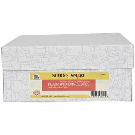 School Smart ENVELOPE NO 10 KWIK TAK REGULAR  BX OF 500 PK 1406360